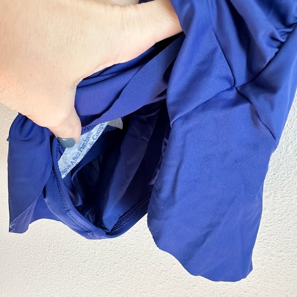 NEW La Blanca Island Goddess Skirted One Piece Swimsuit Size 4 - Picture 6 of 8